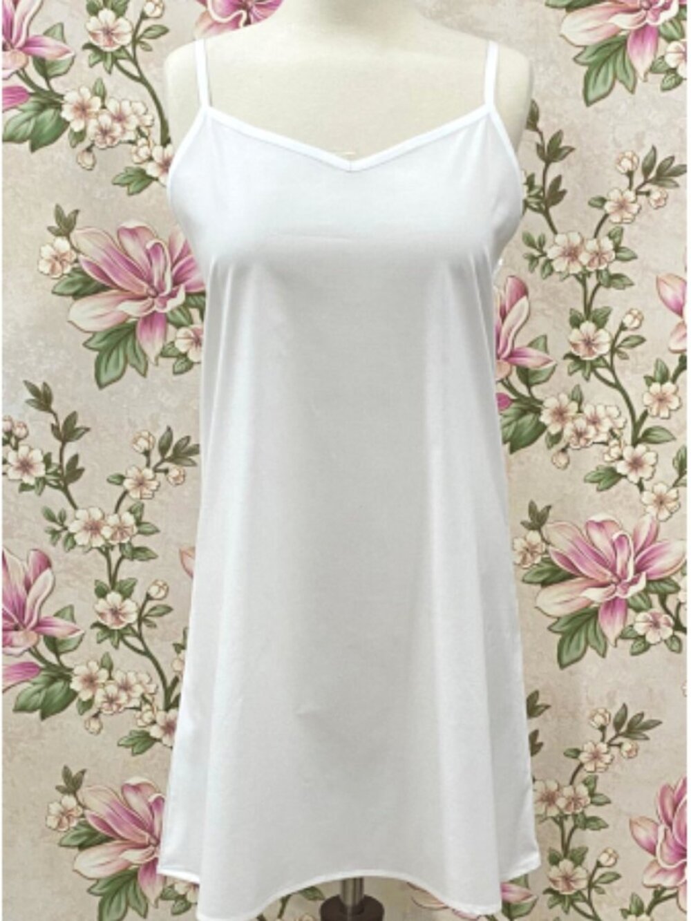 SoieRose White Cotton Matching Slip for Victorian Nightgown-100% Cotton-SR-1269